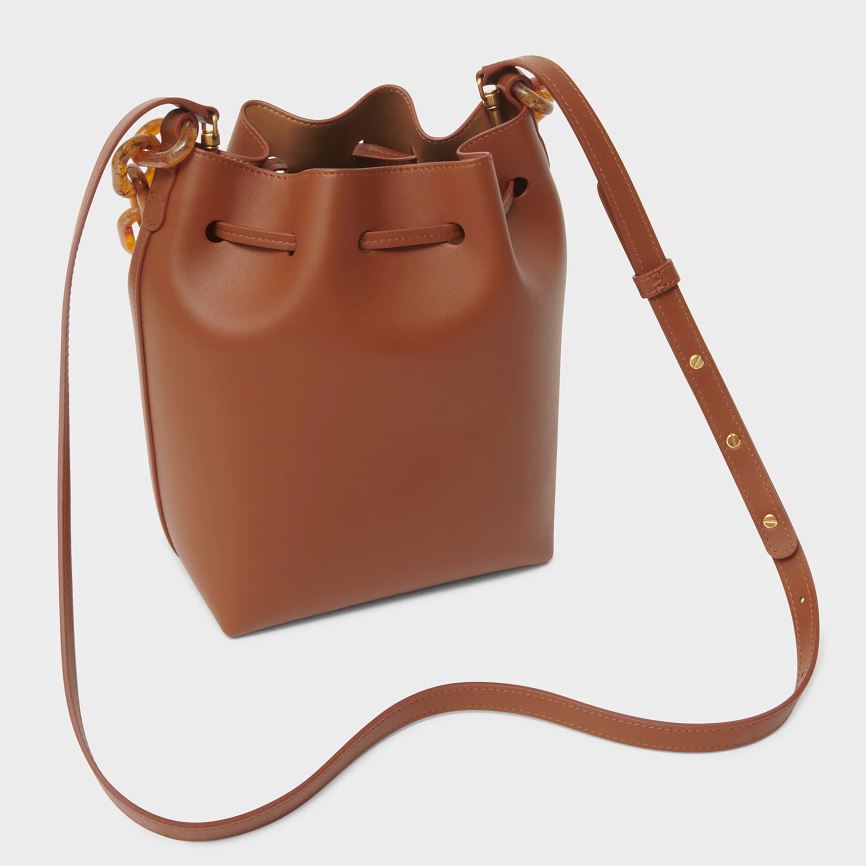 Women's Mansur Gavriel Twist Mini Bucket Bags Brown | AU 2649PG